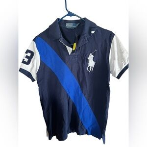 Polo Ralph Lauren Men's Custom Slim Fit Big Pony Mesh Polo Shirt